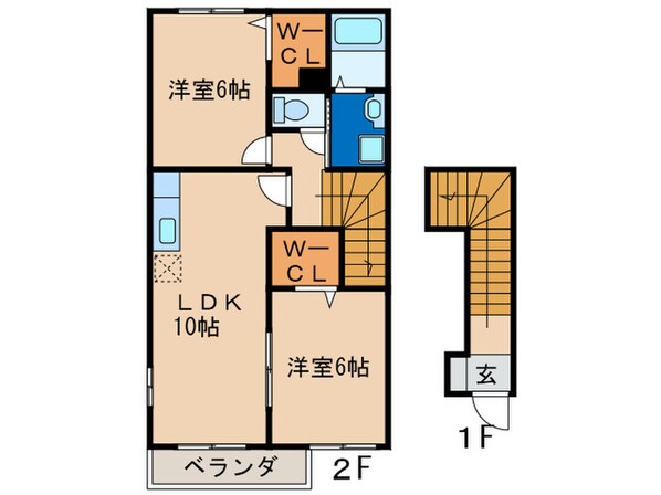 クレメントカ－サＡの物件間取画像